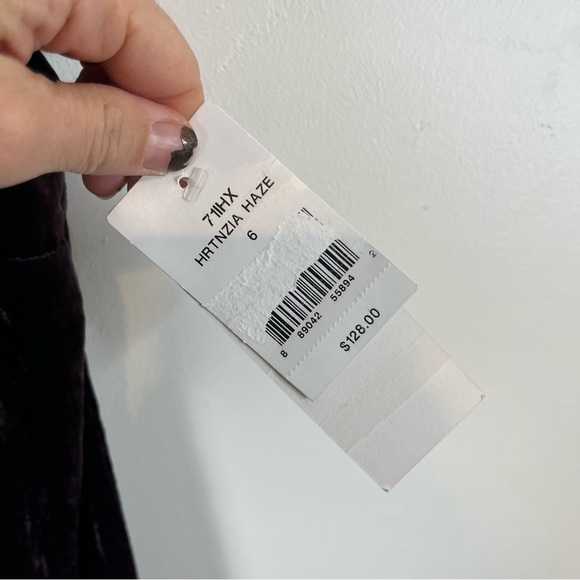 French Connection Theresa Mini Dress Crushed Velvet Purple Haze Size 6 N… - Picture 5 of 12